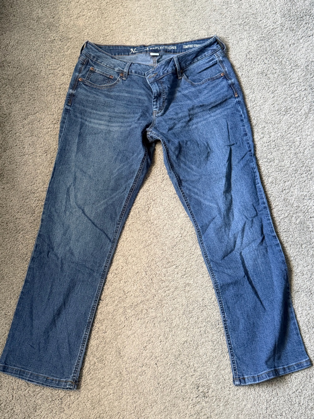 Natural reflections Classic Straight-Leg Blue Jeans